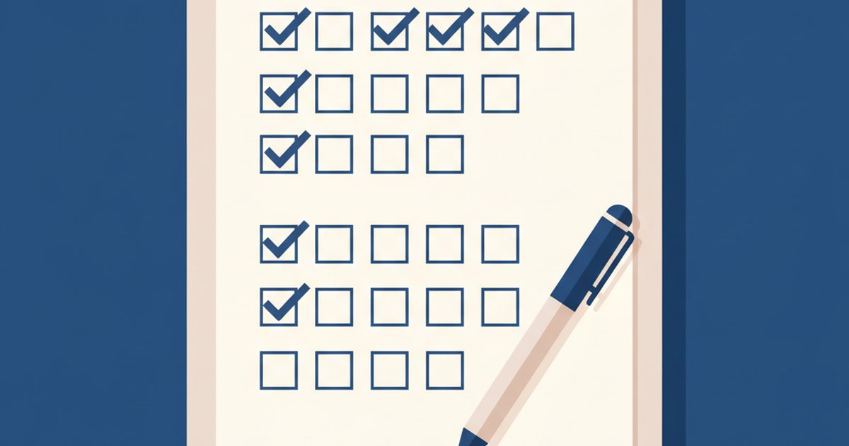 Clipboard con scala di valutazione del test BRIEF-A per le funzioni esecutive